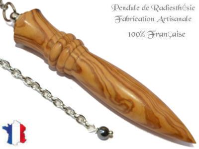 Pendule Egyptien en Bois d'Olivier Pièce Unique N°EGYOL-22