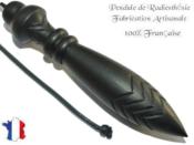 Pendule de Thot Plombé en Bois d'Ebène du Gabon Pièce Unique N°THOEBPLPTC- 117