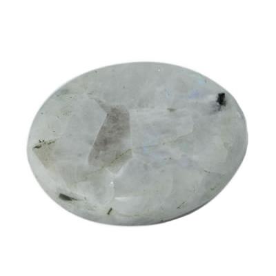 Galet Worry Stone Pierre de Lune Blanche