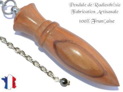 Pendule Amon Création en Bois d'Olivier Pièce Unique N°AMOL-55