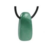 Aventurine Verte Pendentif Pierre Roulée