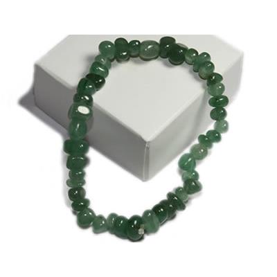 Aventurine Verte Bracelet en Pierres Roulées