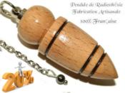 Pendule Celte Création en Bois de Hêtre Piéce unique N°CELHT-10