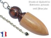 Pendule Celte Cr�ation en Bois de Violette et Bois de H�tre Pi�ce unique N�CELVIHT-5