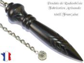 Pendule de Thot Plombé en Bois d'Ebène du Gabon Pièce Unique N°THOEBPLPT- 183