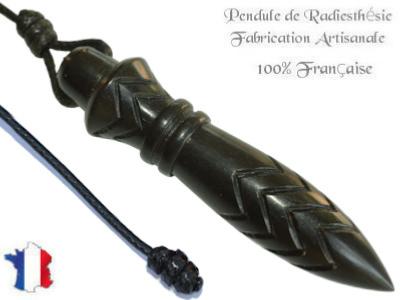 Pendule de Thot Plombé en Bois d'Ebène du Gabon Pièce Unique N°THOEBPLPTT- 247