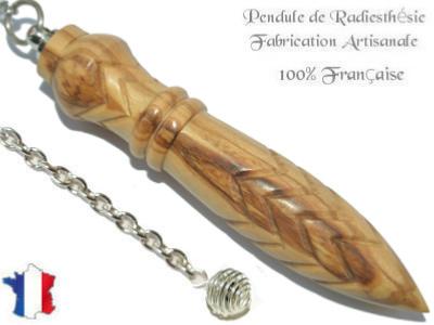 Pendule Egyptien Thot Plombé en Bois d'Olivier Gravé Modèle Unique N°THOOLPLPT-178