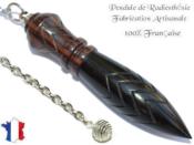 Pendule de Thot Plombé en Bois d'ébène et Bois de Violette Pièce Unique N°THOVIOEBPL-5