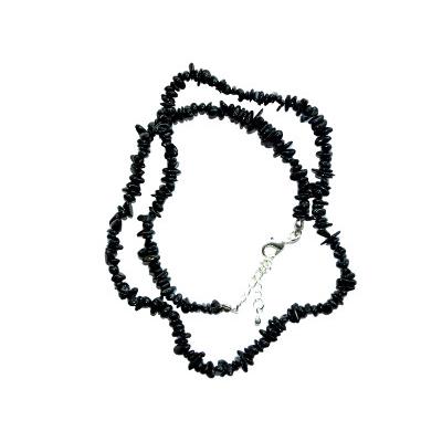 Tourmaline Noire ou Schorl Collier en Pierre Baroque