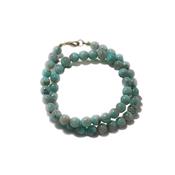 Collier en Pierres Boules d'Amazonite du Bresil 8 mm