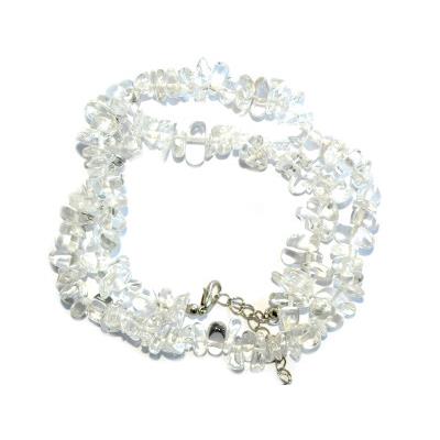 Cristal de Roche Collier en Pierre Baroque