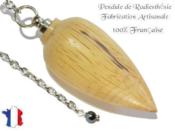 Pendule Goutte en Bois de Chêne de Provence Pièce Unique N°GOUCH-7