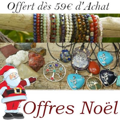 1 Pierre Brute + 1 Pendentif + 1 Bracelet Offert Dès 59 Euros d'achat Valable du 10 au 20 Décembre 2025 (22h00) Modèles Selon Disponibilité