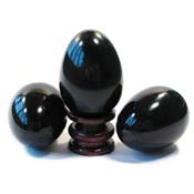 Obsidienne Oeil Cleste Oeuf en Pierre 5 cm avec Socle