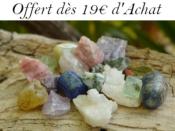 Une Pierre Brute Taille Cristaux Environ de 2 à 2.5 cm Offerte dès 19 Euros d'achat Valable du 3 au 12 Août 2025 (22h00) Modèle Selon Disponibilité