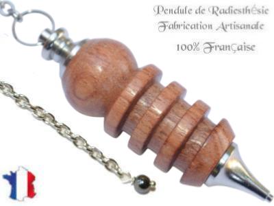 Pendule Egyptien Isis en Bois de Rose Pièce Unique N°ISIRO-2