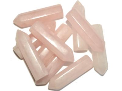 Pointe de Massage et d'Acupuncture en Quartz Rose