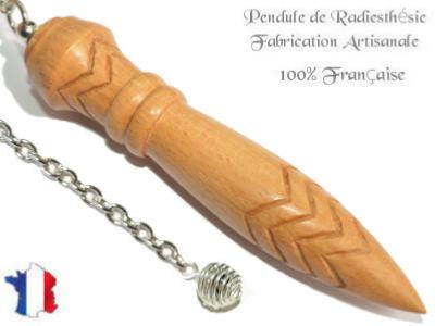 Pendule de Thot Plombé en Bois de Hêtre Pièce Unique N°THOHETPL-35