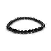 Bracelet en Pierres Boules de Tourmaline Noire (6 mm)