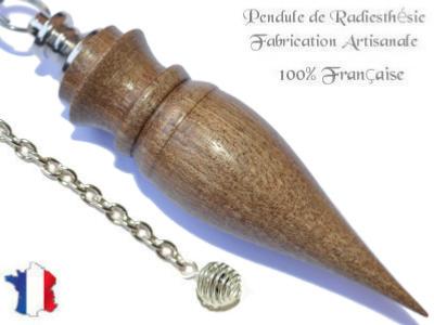Pendule Amon Plombé Création en Bois de Noyer Pièce Unique N°AMNOPL-7