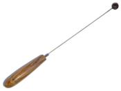 Pendule Bio Sensor en Bois d'Olivier avec Témoin Boule en Pierre d'Améthyste Modèle unique N°BAGOLITEM-2