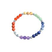 Bracelet 7 Chakras en Pierre Boule 6 mm