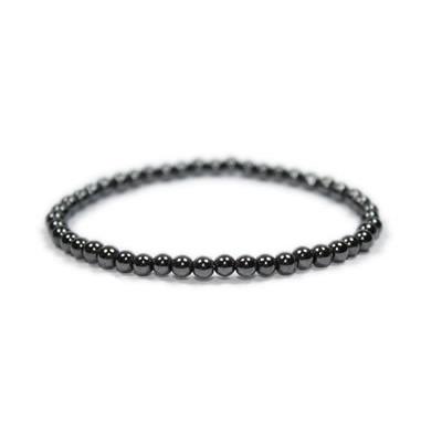 Bracelet en Pierres Boules d'Hematite (8 mm)