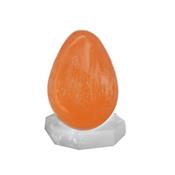 Oeuf en sélénite Orange 6 à 7 cm