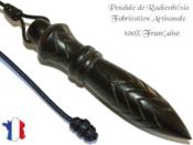 Pendule de Thot Plombé en Bois d'Ebène du Gabon Pièce Unique N°THOEBPLPTT- 234