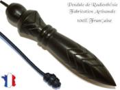 Pendule de Thot Plombé en Bois d'Ebène du Gabon Pièce Unique N°THOEBPLPTC- 236