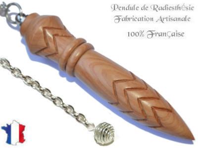Pendule Egyptien Thot Plombé en Bois de Genévrier Pièce Unique N°THOGENPL-1