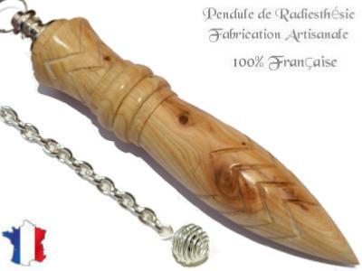 Pendule Egyptien Thot Plombé en Bois de Genévrier Pièce Unique N°THOGENPL-4