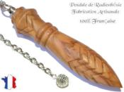 Pendule Egyptien Thot Plomb en Bois d'Olivier Grav Modle Unique NTHOOLPLPT-166