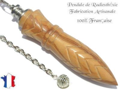 Pendule Egyptien Thot Plombé en Bois d'Olivier Gravé Modèle Unique N°THOOLPLPT-179