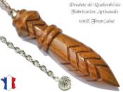 Pendule Egyptien Thot Plombé en Bois de Palo Santo Gravé Pièce Unique N°THOPALPLPT-53