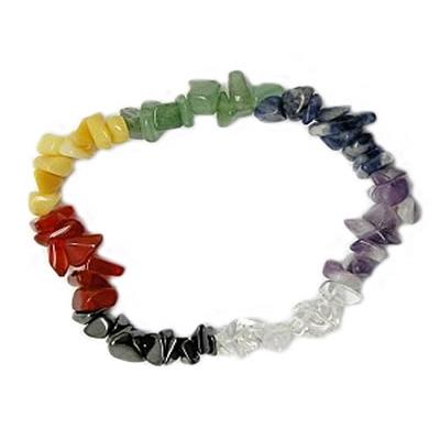 7 Chakras Bracelet en Pierre Baroque