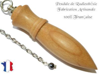 Pendule Amon Création en Bois de Cerisier Pièce Unique N°AMCER-12