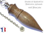 Pendule Amon Plombé Création en Bois de Noyer Pièce Unique N°AMNOPL-8