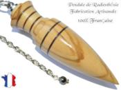 Pendule Amon Cration en Bois d'Olivier Pice Unique NAMOL-47