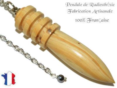 Pendule Divinatoire Djed en Bois de Genévrier Pièce Unique N°DJGEN-3