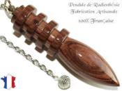 Pendule Divinatoire Djed Plombé en Bois de Violette Pièce Unique N°DJVIPL-5