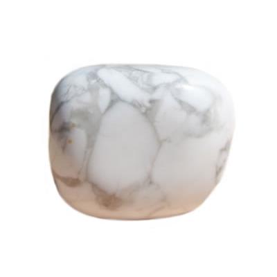 Howlite Blanche Galet Pierre Roulée