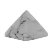 Pyramide en Pierre d'Howlite Blanche 4 cm
