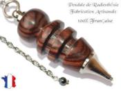 Pendule Egyptien Isis en Bois de Violette Pièce Unique N°ISIVI-2