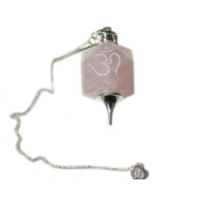 Pendule OM en Quartz Rose