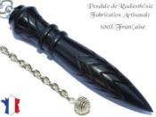 Pendule de Thot Plomb� en Bois d'Eb�ne du Gabon Pi�ce Unique N�THOEBPLPT- 241
