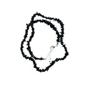 Tourmaline Noire ou Schorl Collier en Pierre Baroque