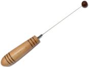 Pendule Bio Sensor en Bois de Hêtre Boule en Pierre de jaspe Rouge Modèle unique N°BAGHET-3