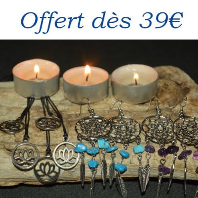 1 Pendentif + Une Paire de Boucles d'Oreilles Offert Dès 39 Euros d'achat Valable du 1 au 11 Février 2026 (22h00) Modèles Selon Disponibilité