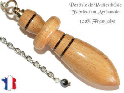 Pendule Celte Création en Bois de Hêtre Piéce unique N°CELHT-12